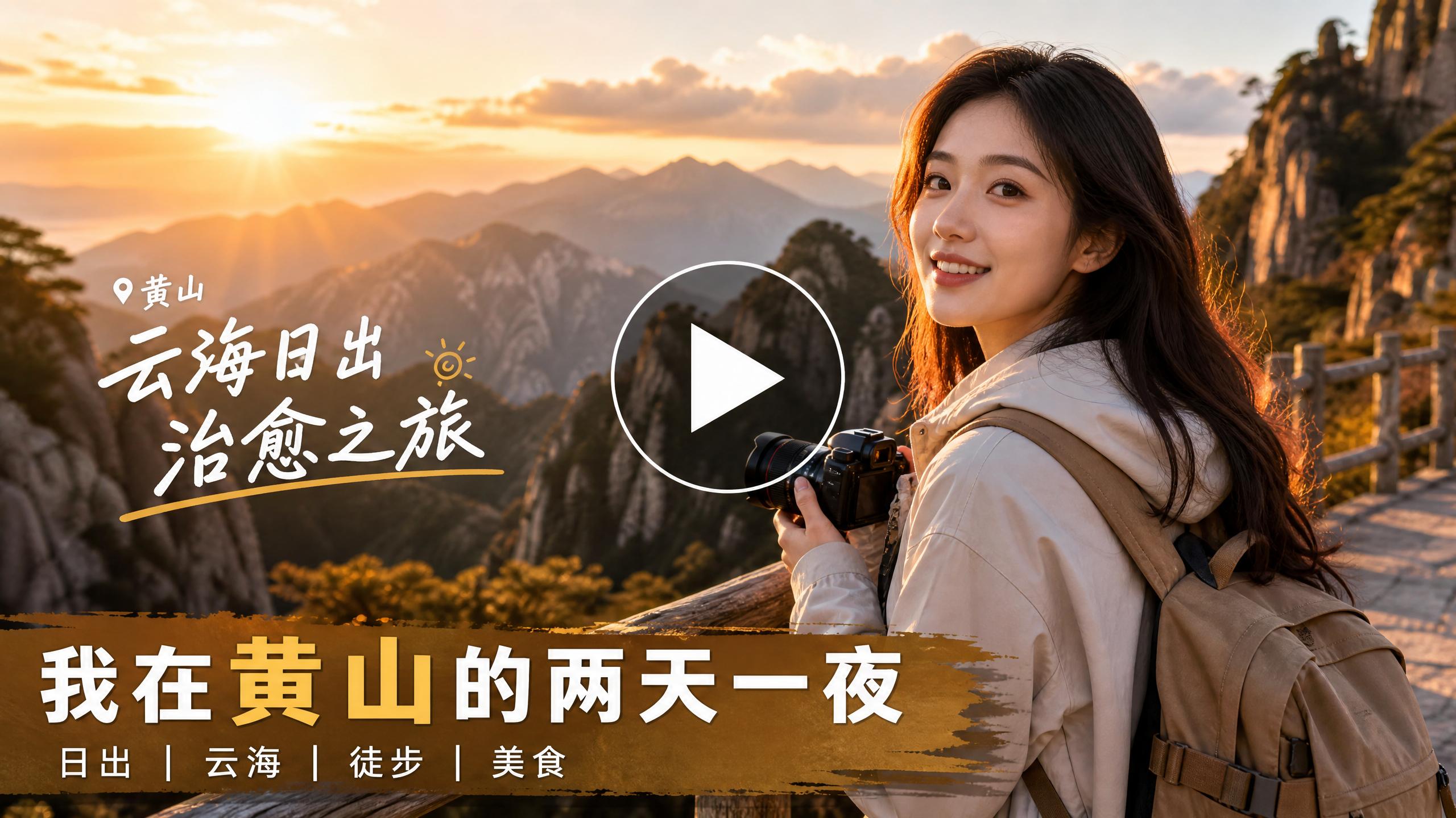福利导航 - 黄山云海日出治愈之旅视频教程